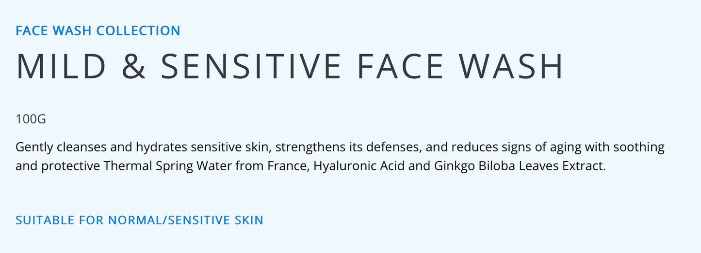 Hada Labo Mild and Sensitive Face Wash (Thermal Spring Water)