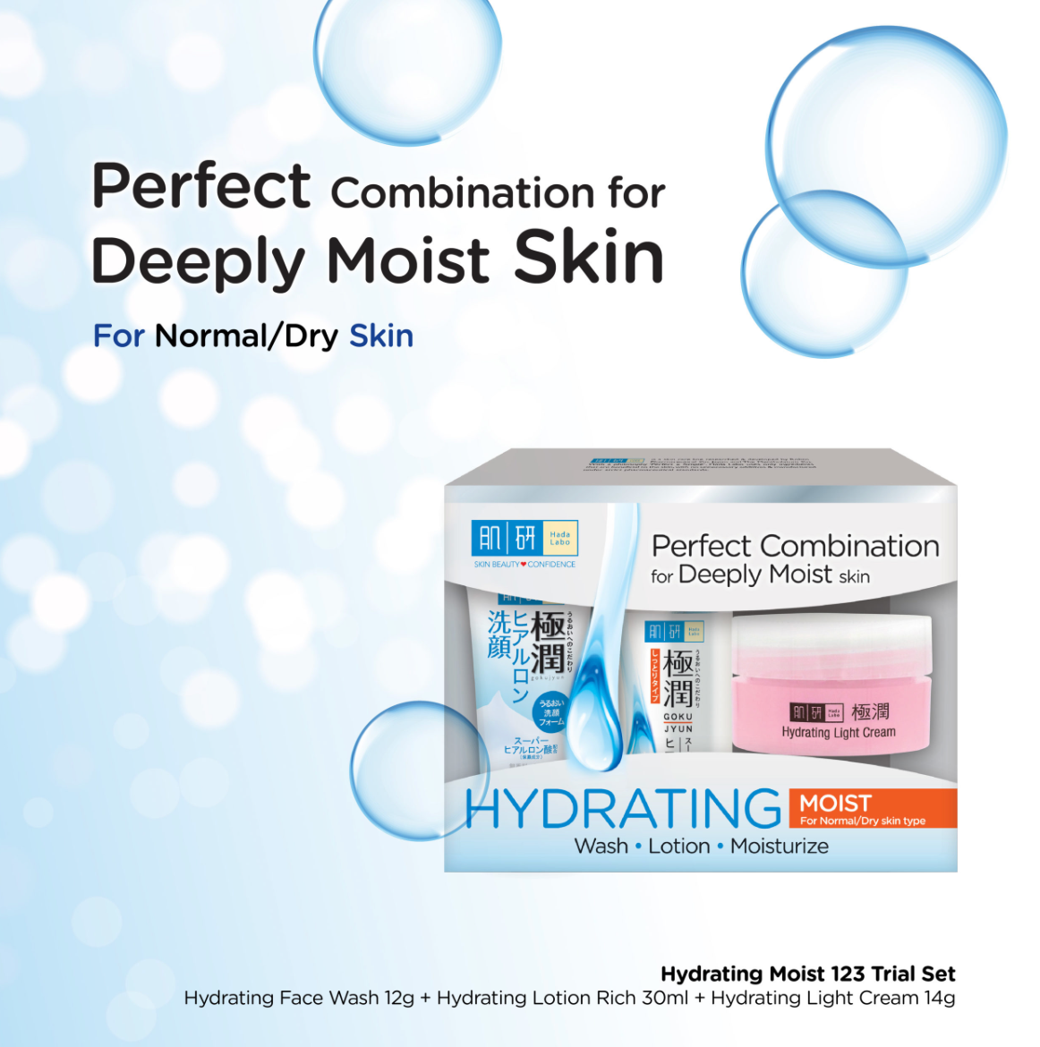 Hada Labo Hydrating Moist Trial Set 123