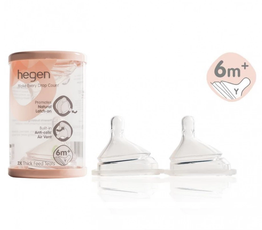HEGEN Teat (Extra Slow/Slow/Med/Fast/Thick) Flow (2-pack)