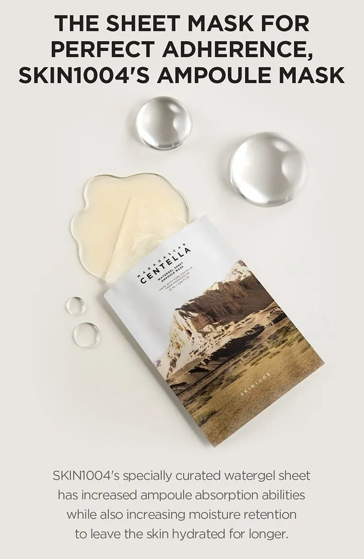 SKIN1004 Madagascar Centella Water Gel Sheet Ampoule Mask - 25ml x 5pcs