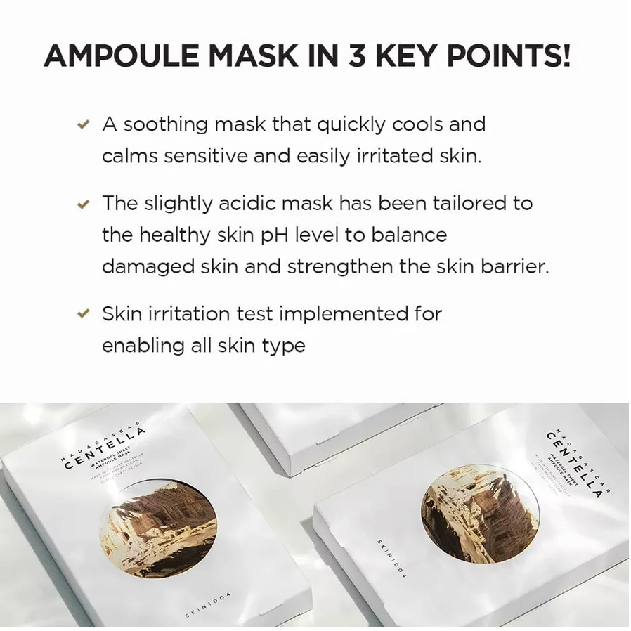 SKIN1004 Madagascar Centella Water Gel Sheet Ampoule Mask - 25ml x 5pcs