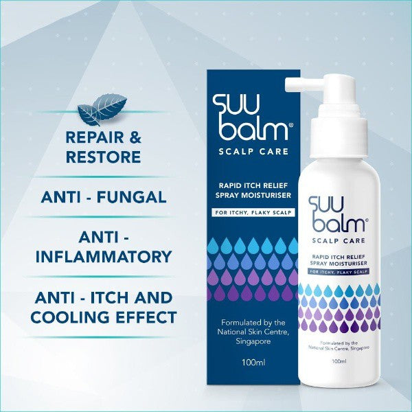 SUU BALM Rapid Itch Relief Scalp Spray Moisturser 40ML