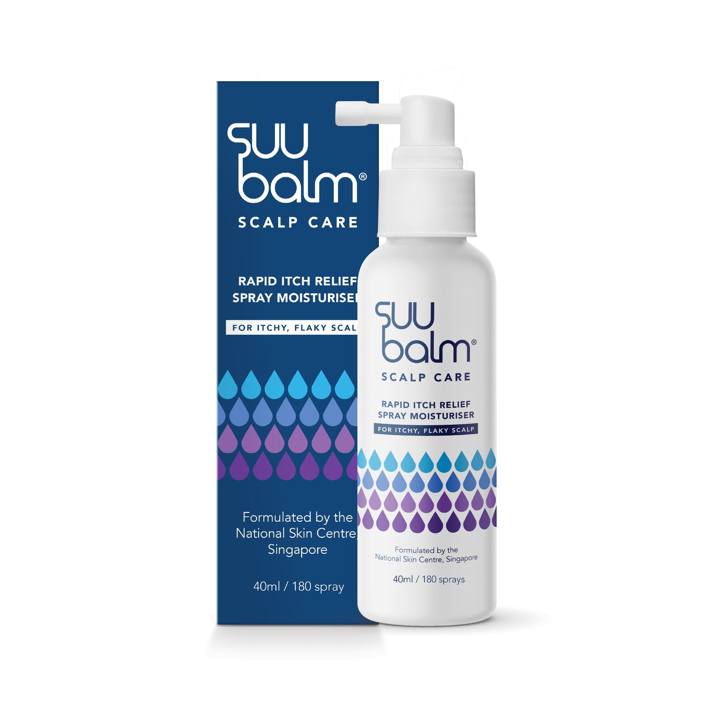 SUU BALM Rapid Itch Relief Scalp Spray Moisturser 40ML