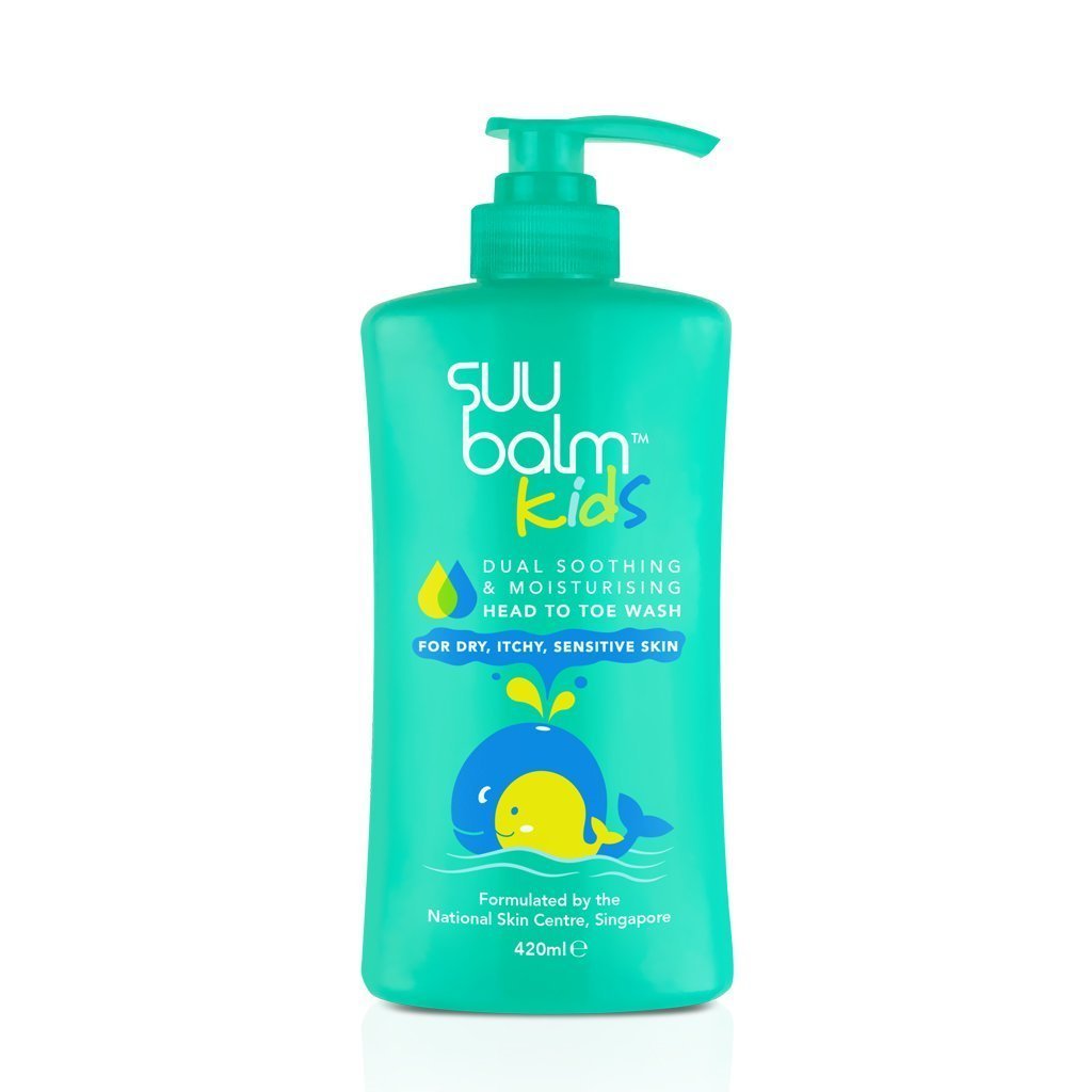 Suu Balm Kids Dual Soothing & Moisturising Head-to-Toe Wash (420ml)