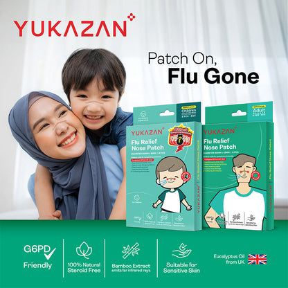 Yukazan Adult Flu Relief Nose Patch 6'S