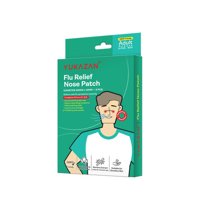 Yukazan Adult Flu Relief Nose Patch 6'S