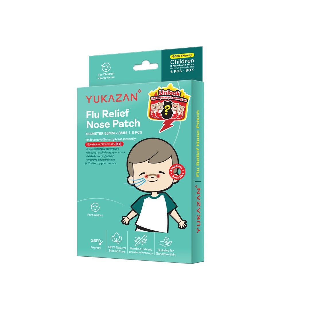 Yukazan Children Flu Relief Nose Patch 6'S