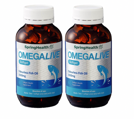 SpringHealth OMEGALIVE® Heart Care Twin Pack (2x60'S)