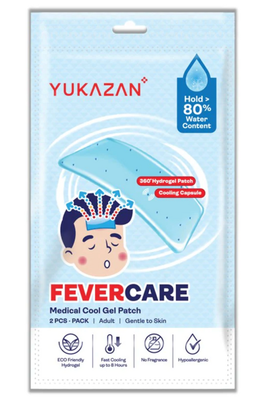 Yukazan Adult Fevercare Medical Cool Gel Patch (2's)