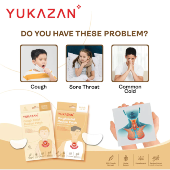 YUKAZAN Kids Cough Relief Medical Patch 6's