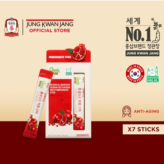 Jung Kwan Jang (Cheong Kwan Jang) Korea Red Ginseng with Pomegranate Halal 正官庄红石榴饮- 10ml x 7 sticks