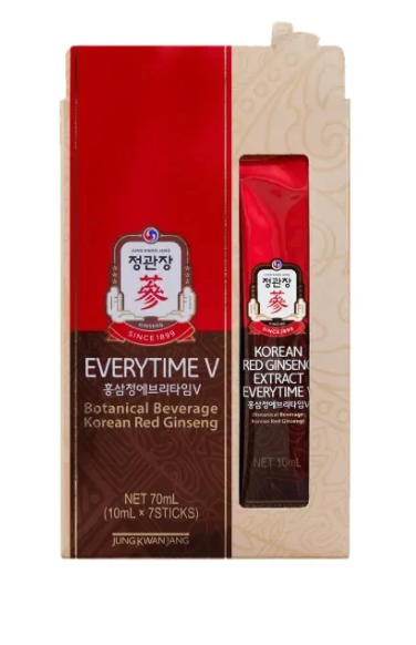 JUNG KWAN JANG EVERYTIME V BOTANICAL BEVERAGE KOREAN RED GINSENG 10ML X 7S