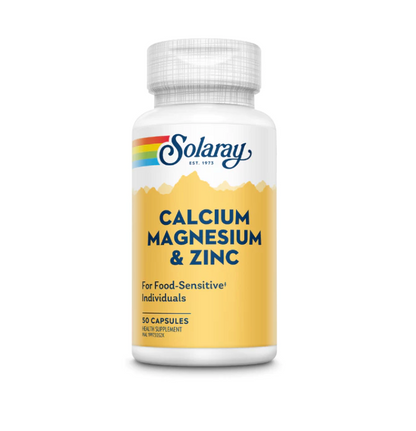 Solaray Calcium Magnesium & Zinc 120 Capsules