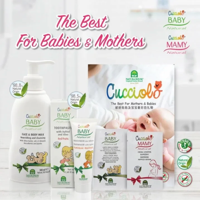 Cucciolo Baby 2in1 Delicate Cleanser For Body & Hair (300ml)