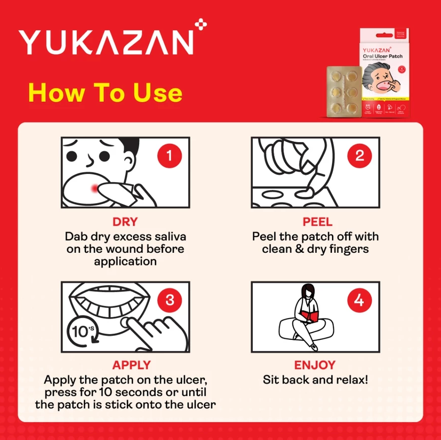 Yukazan Oral Ulcer Patch (6 pieces)