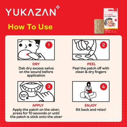 Yukazan Oral Ulcer Patch (6 pieces)