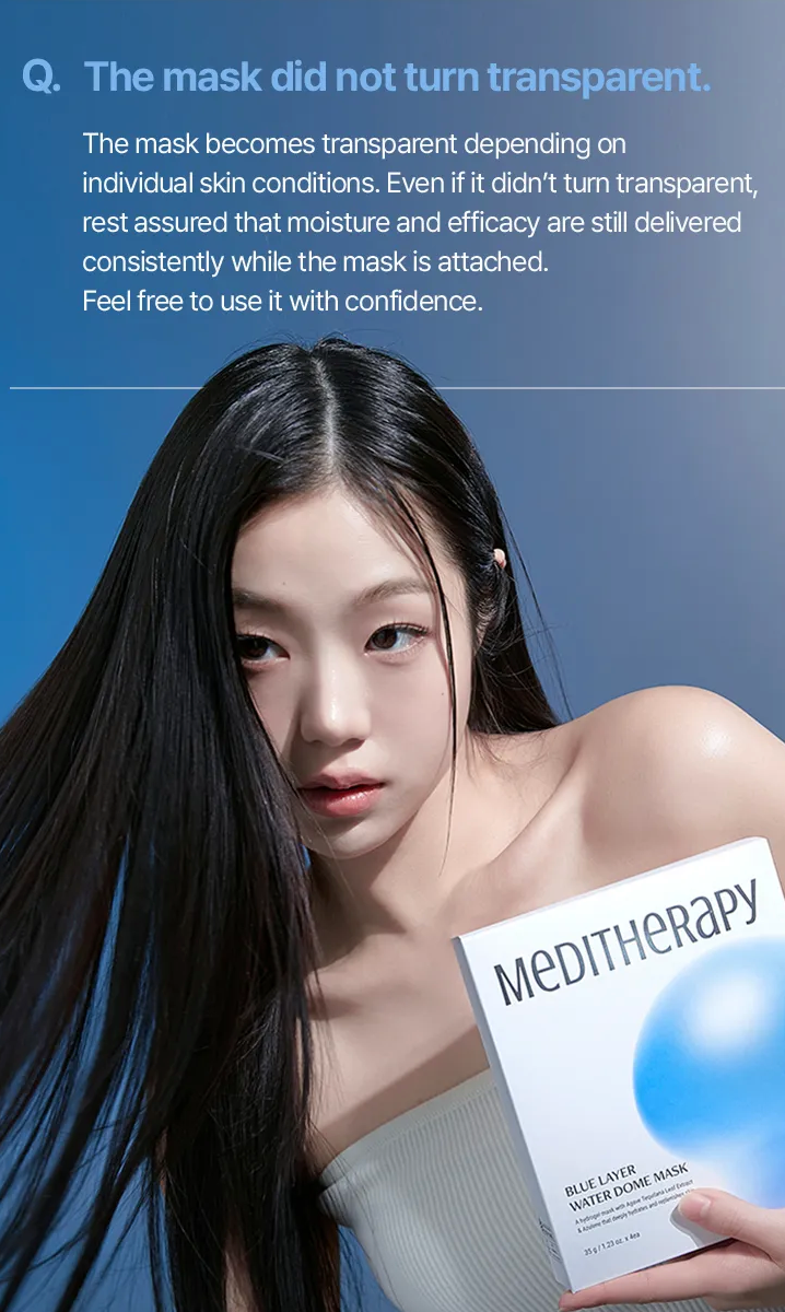 [MEDITHERAPY] Blue layer Water Dome Mask *1 Box 4ea