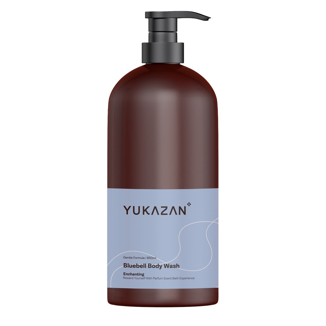 Yukazan Bluebell Body Wash 850ml Shower Foam / Antibacterial And Alcohol Free / Body Shampoo